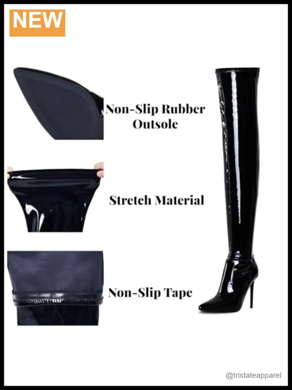 Thigh High Boots Over the Knee Stiletto Heels Women's Sexy Pointed Toe Stretch